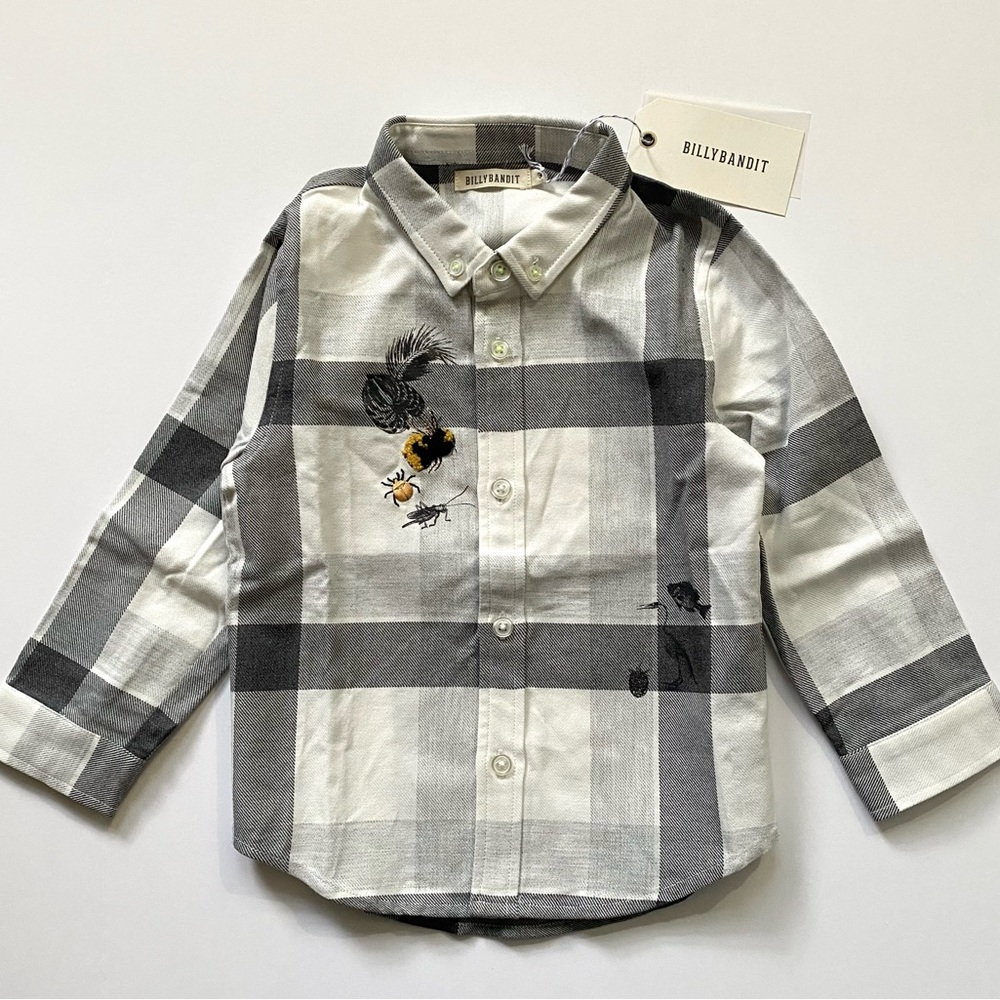 NWT Billybandit Kids Plaid Shirt